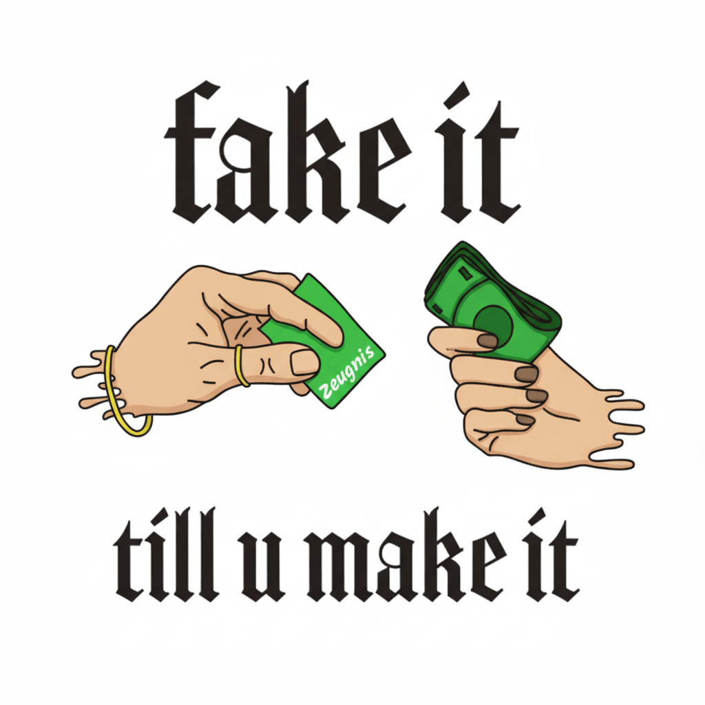 fake it till u make it - Abschlussklamotten.de