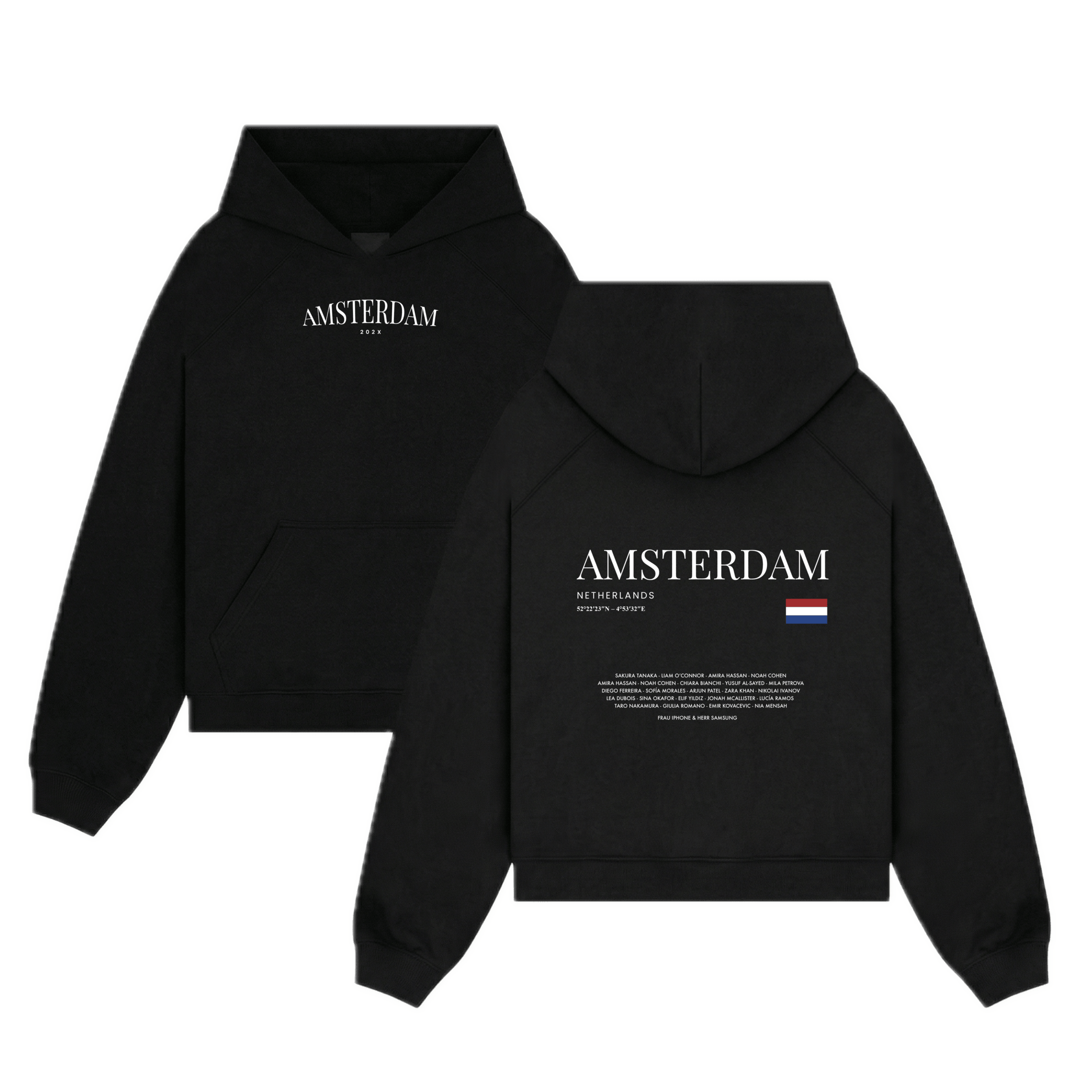 Klassenfahrt - Amsterdam Koordinaten 11 - Abschlussklamotten.de