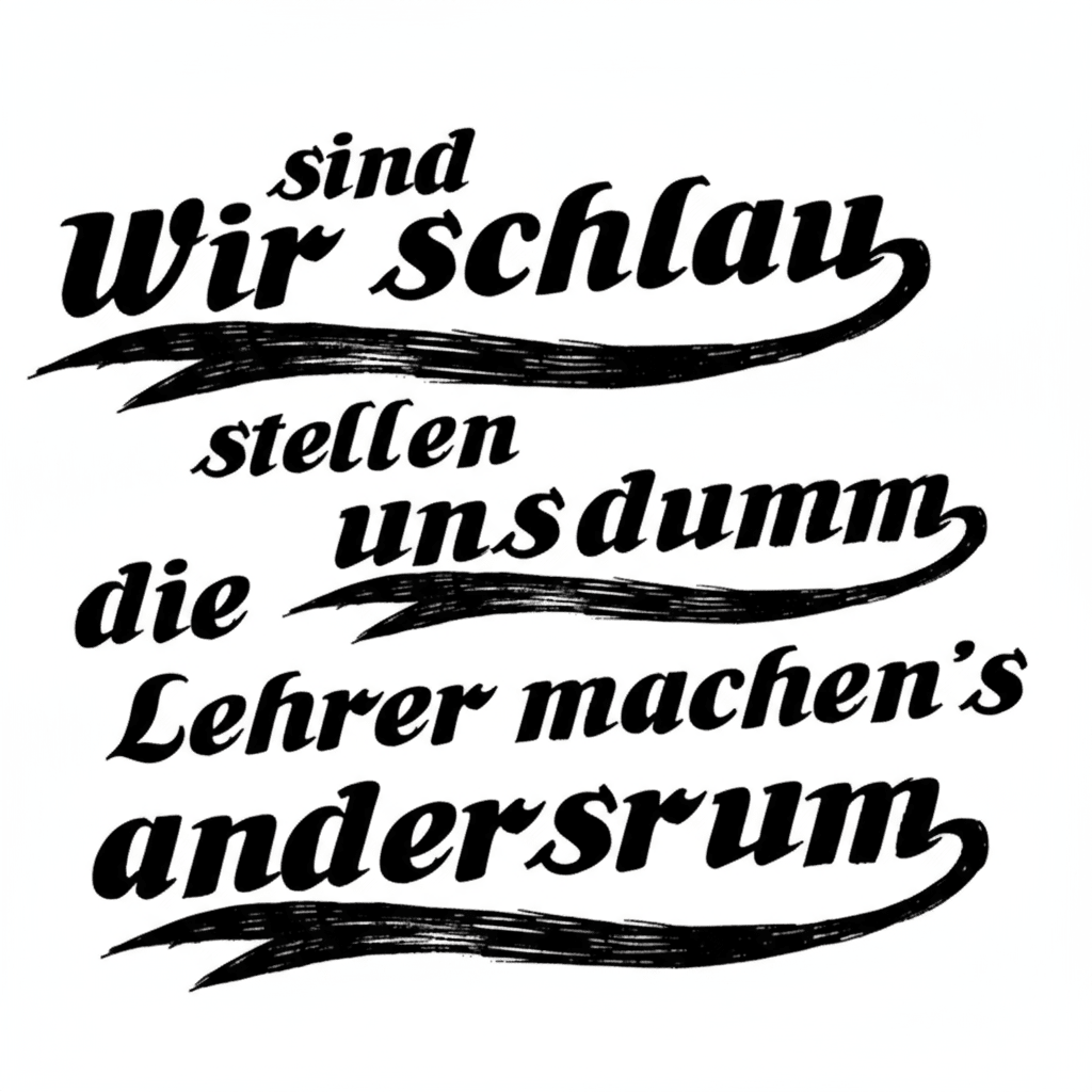 Wir sind schlau stellen uns dumm - Abschlussklamotten.de