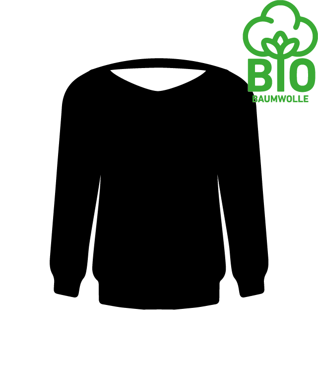 Bio Hoodie ohne Kapuze - Abschlussklamotten.de