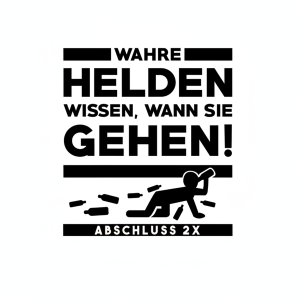 Wahre Helden wissen wann sie gehen