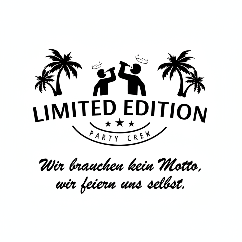 Wir brauchen kein Motto wir feiern uns selbst - Abschlussklamotten.de